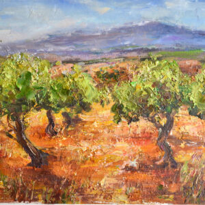 Mediterranean olives - oil painting by Oksana Filinska