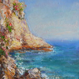 Mediterranean Edge - oil painting by Oksana Filinska