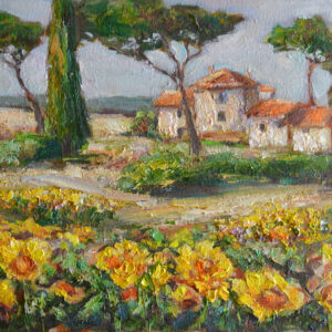 Golden Day in Provence - artwork by Oksana Filinska