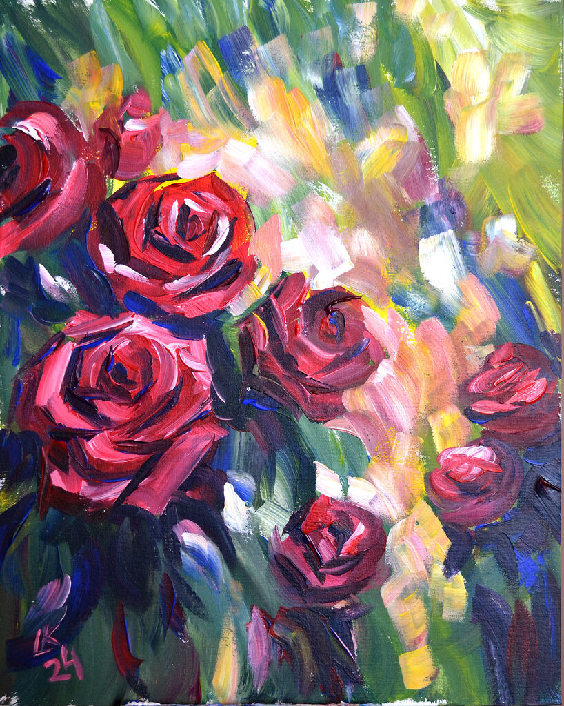 The Dance of Crimson Roses
