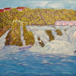 Rhine Falls Painting