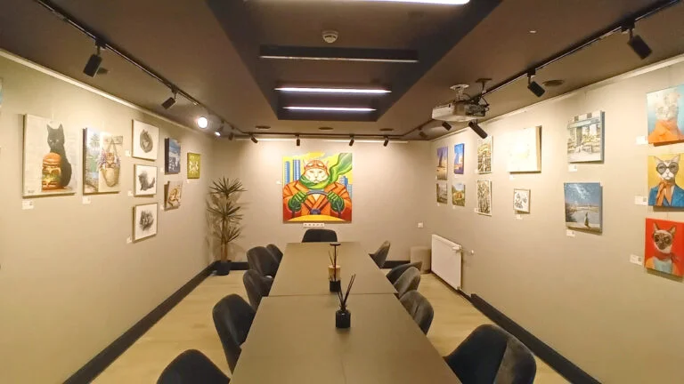 Cat Dimensions 2026 exhibition display at K13 Art Gallery