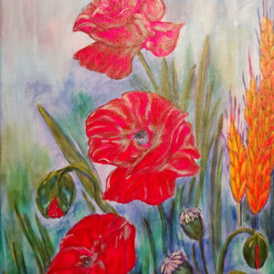 Wild Poppies Painting